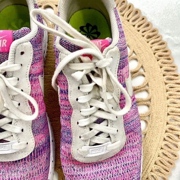 Nike Air Force 1 Crater Flyknit Purple Sneakers Women’s 11.5 / Men’s 10 - Picture 5 of 13